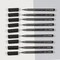 Incraftables Calligraphy Pens for Beginners and Professional (9pcs). Calligraphy Markers for Writing & Drawing. Brush Pens Calligraphy Set for Kids & Adults. Black Brush Pens for Hand Lettering